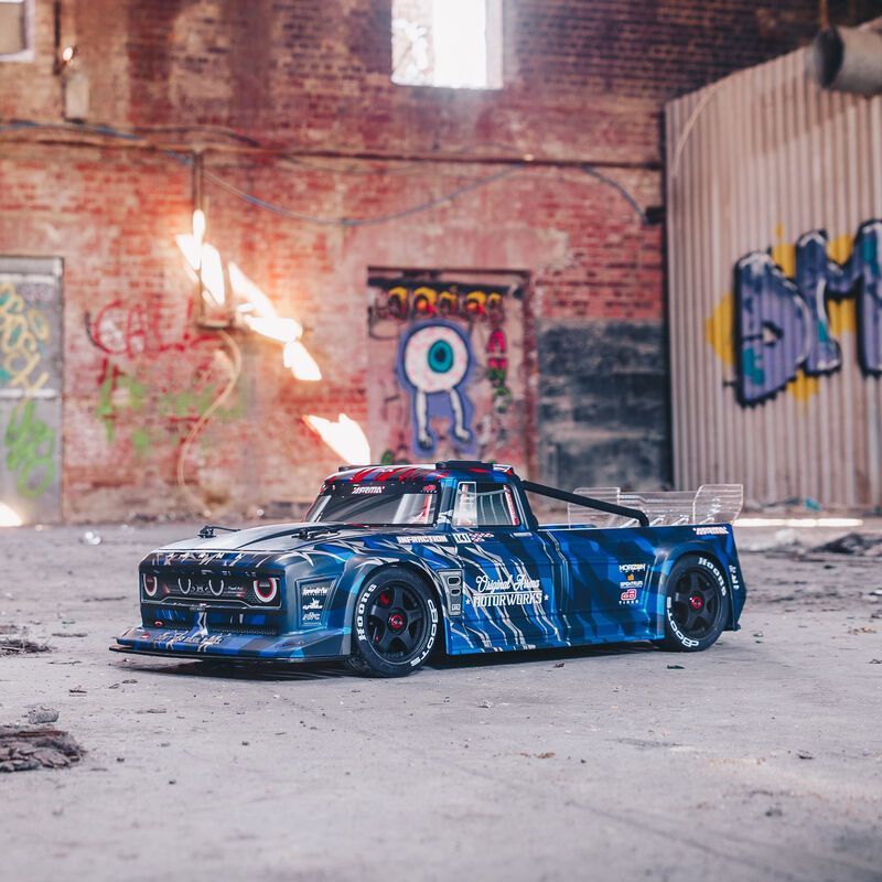 Arrma Infraction Blue 6s Drift Car 1/7 Scale RTR RC Brushless V2 ESC