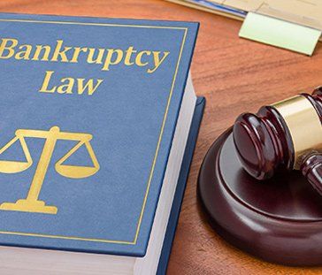 Law book with a gavel — Bankruptcy Law in Morris Plains, NJ