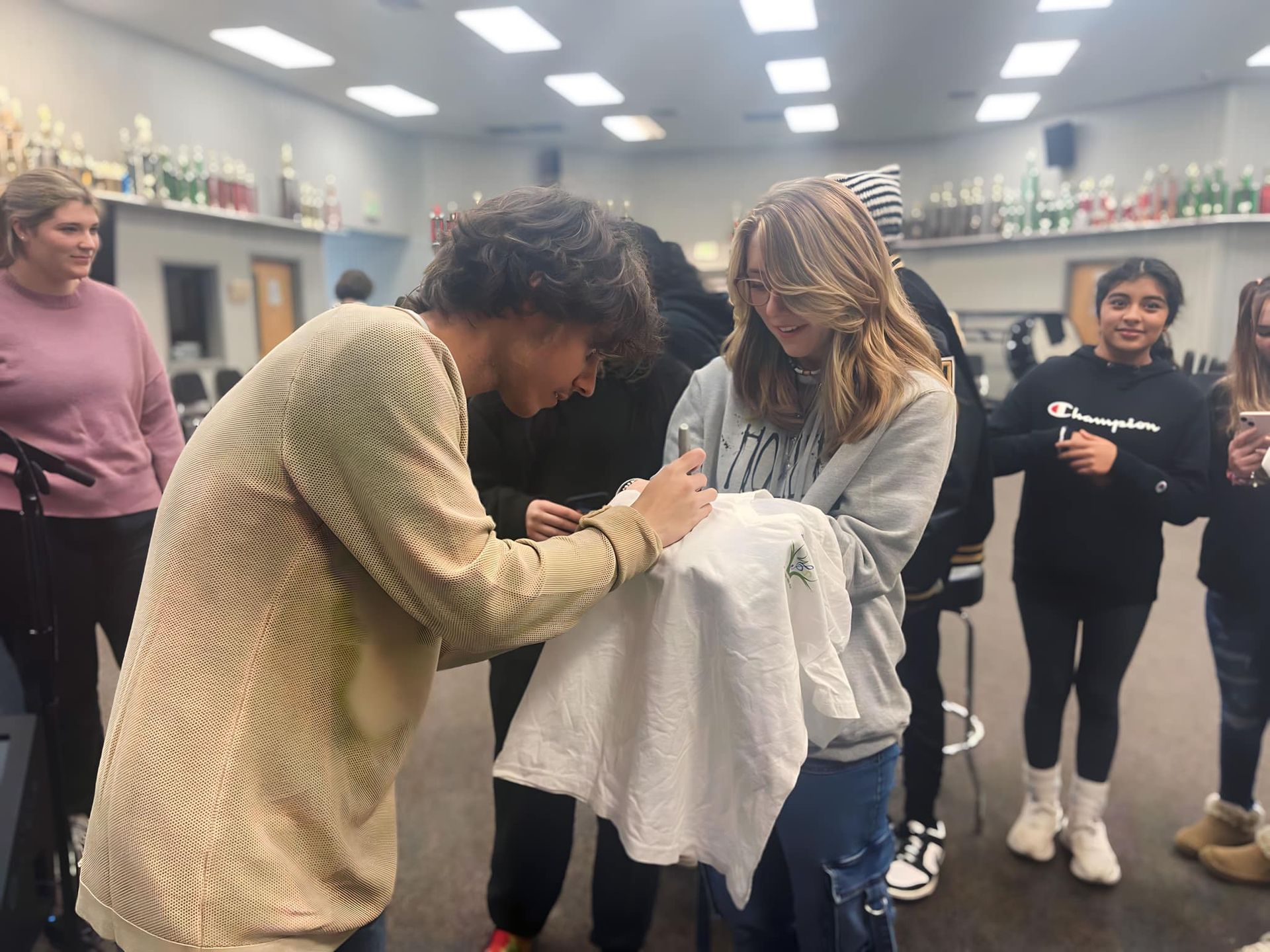 Blues in Schools Ben Flournoy signs autographs