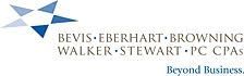 Logo of Bevis Eberhart Browning Walker Stewart PC CPAs with a star graphic. Text: Beyond Business.