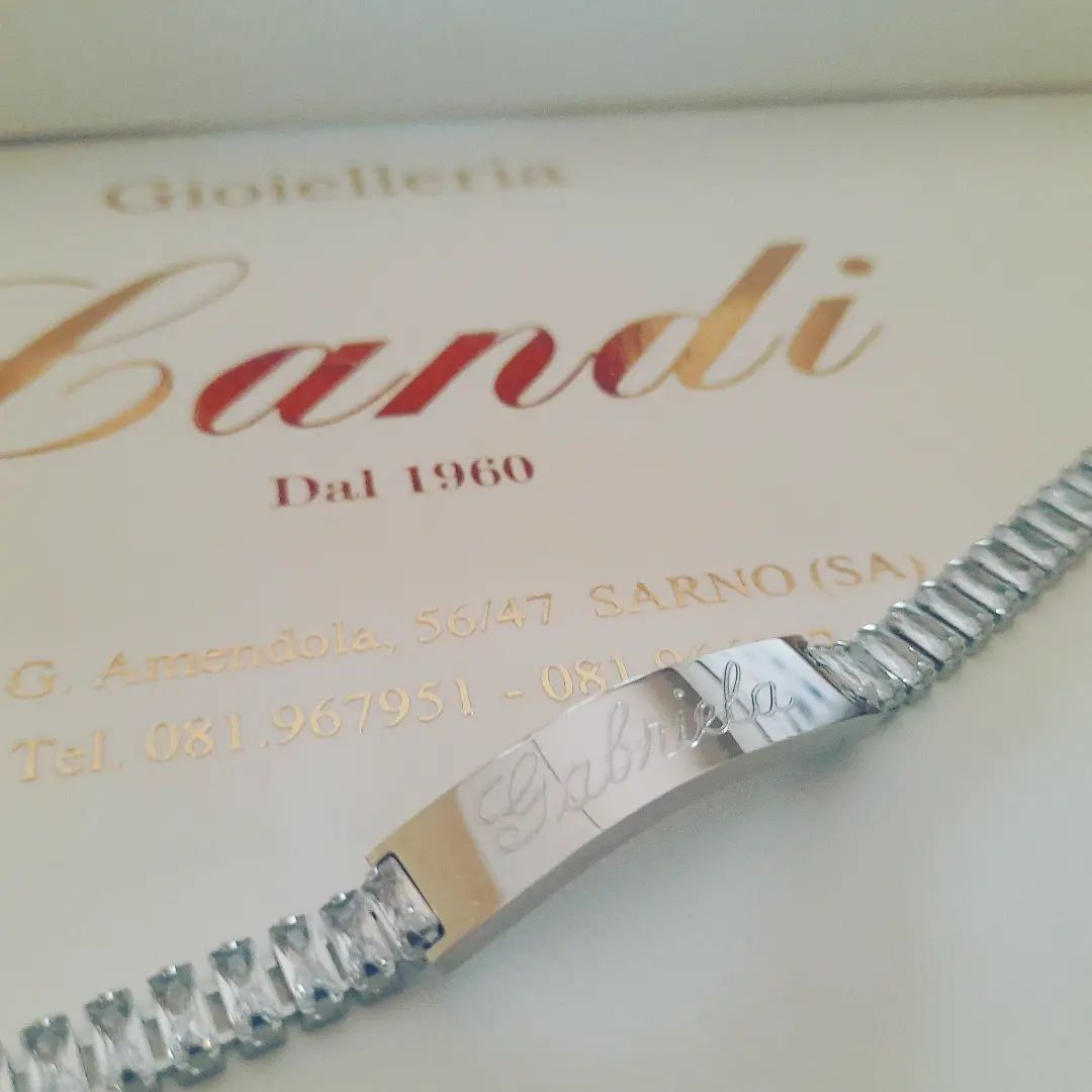 bracciale oro con nome