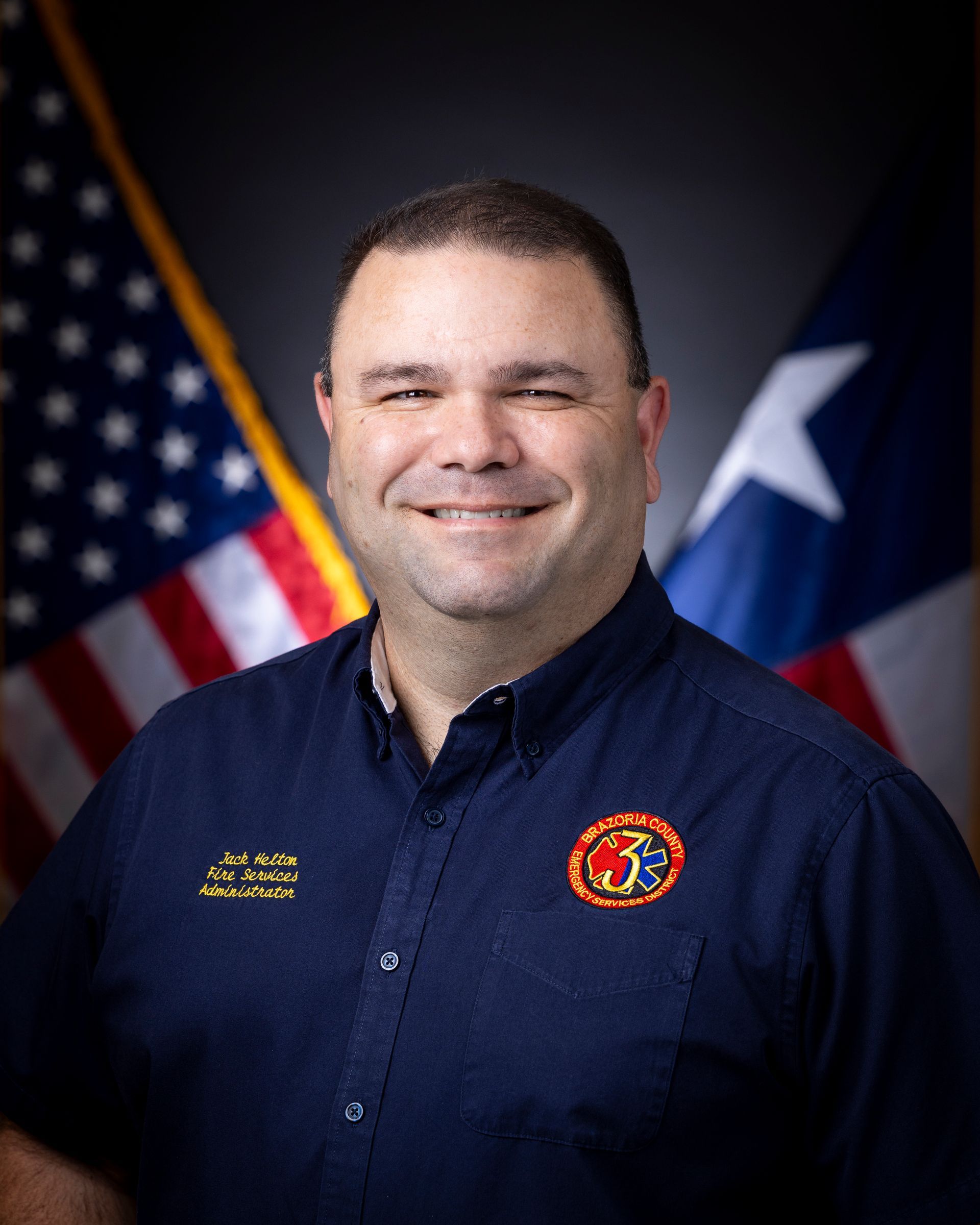 A picture of the Brazoria County ESD 3 FIre Administrator.
