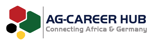 The logo for ag-career hub connecting africa and germany