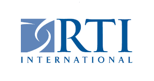Rti international logo on a white background