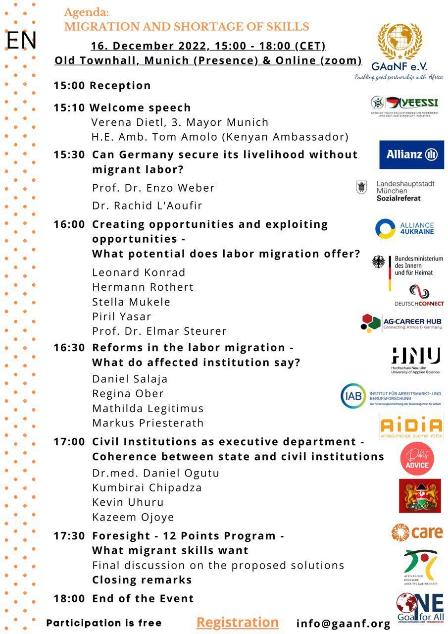 A poster for migration and eportage of skill