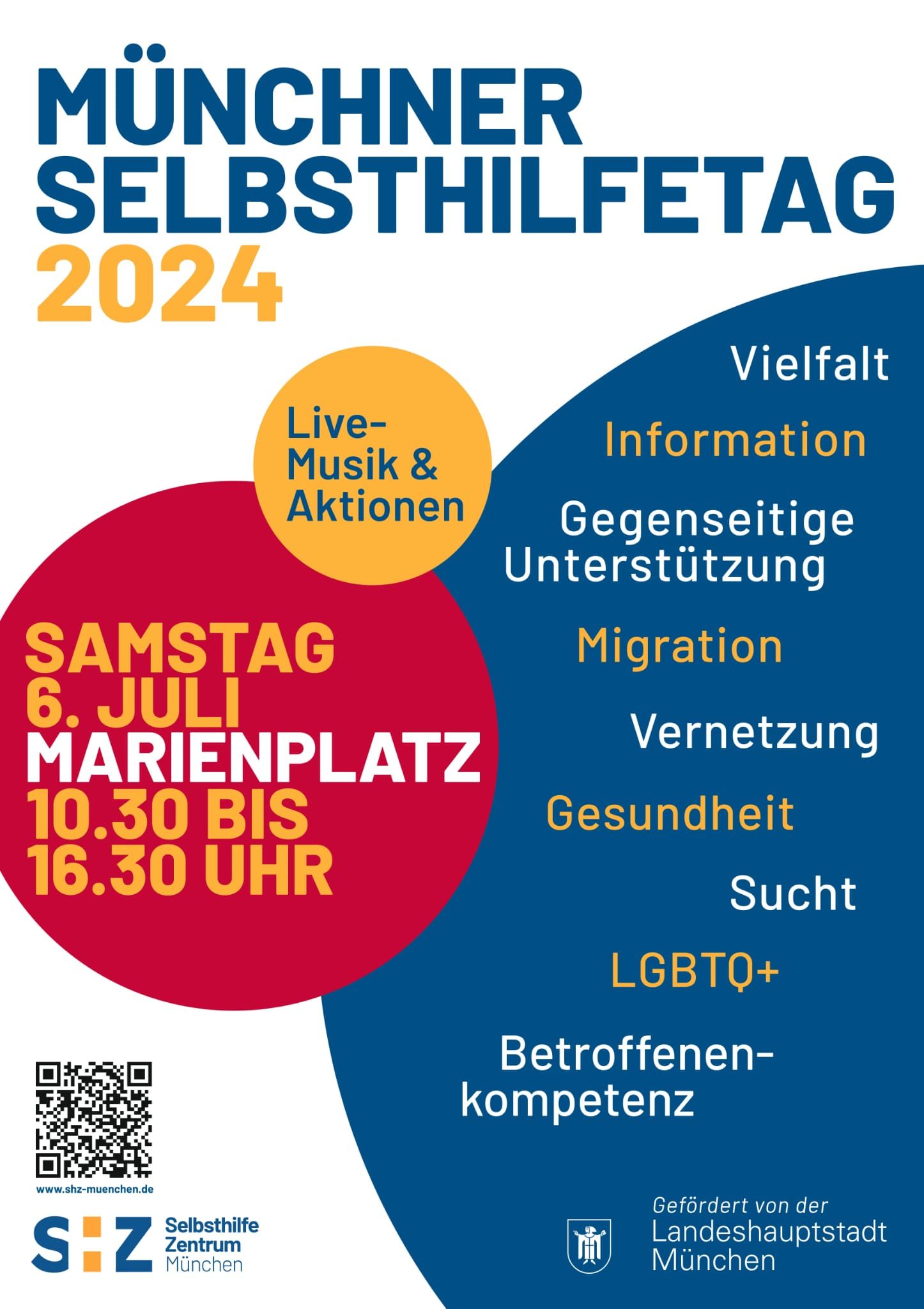 A poster for munchner selbsthilfetag 2024