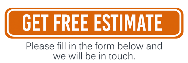 Orange button with text