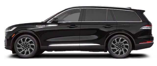 A black lincoln aviator is shown on a white background.