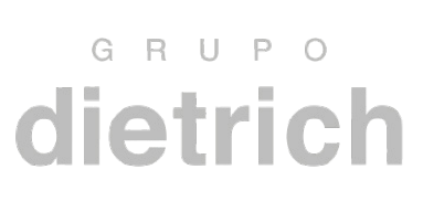 Un logotipo para el Grupo Dietrich sobre un fondo blanco.