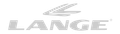 Un logotipo gris para Lange con una mano sobre un fondo blanco.