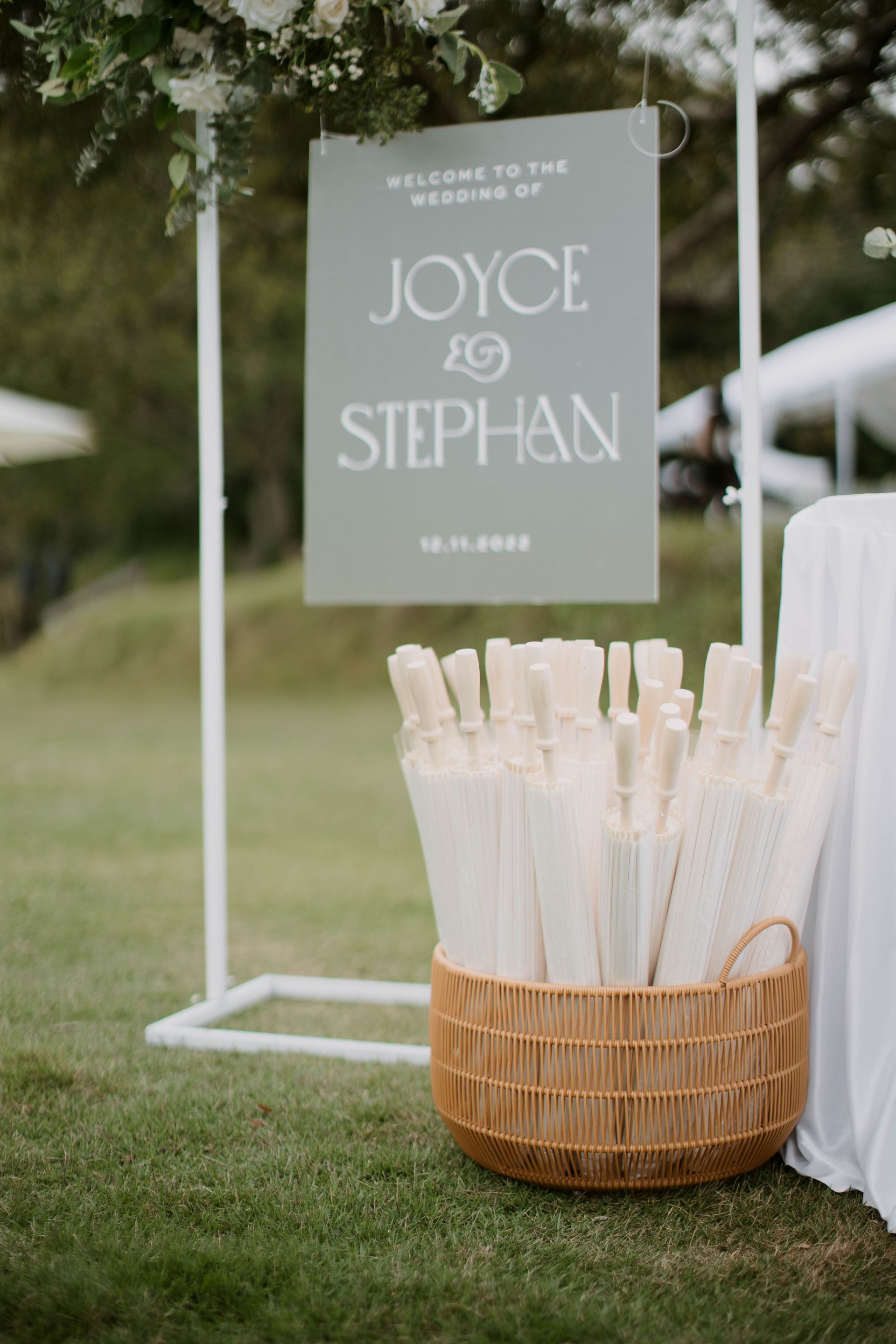 Wedding welcome sign