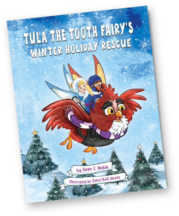 A book titled tula the tooth fairy 's winter holiday rescue