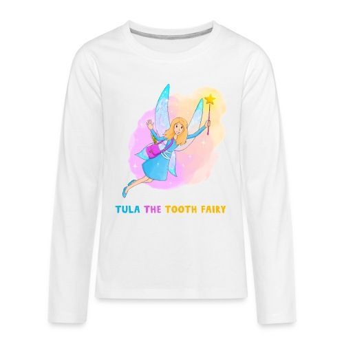 A long sleeve t-shirt with a tooth fairy on it