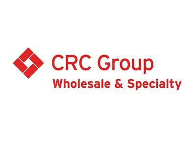 CRC Group logo: red square with a smaller white square, text