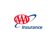 AAA Insurance logo: red AAA emblem inside an oval, with blue swoosh and 