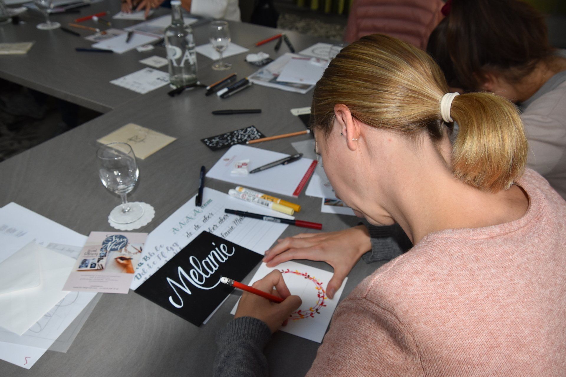 Bild Teamevent Konditorei Mohler Handlettering Werbung