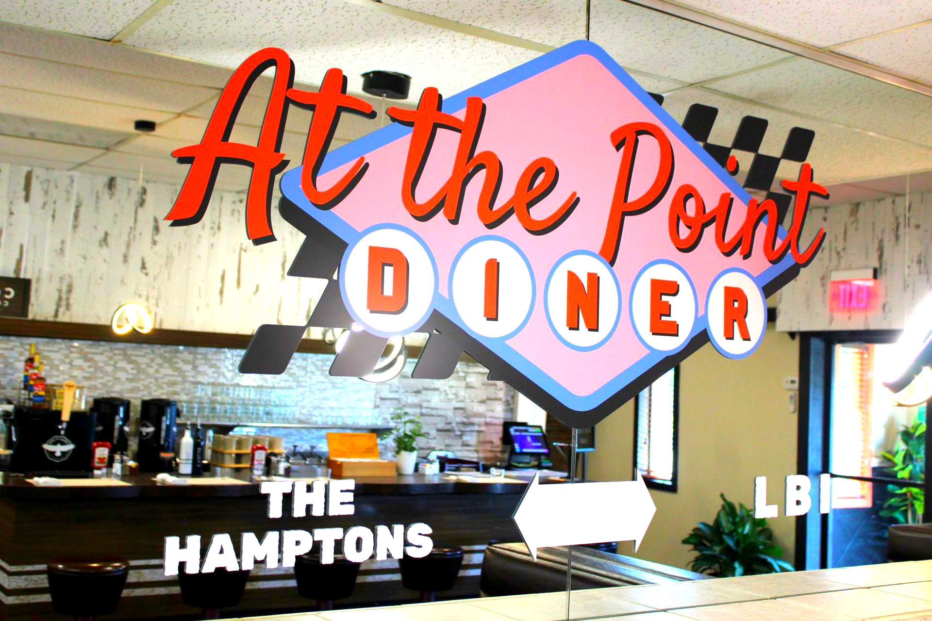 Diner sign: 