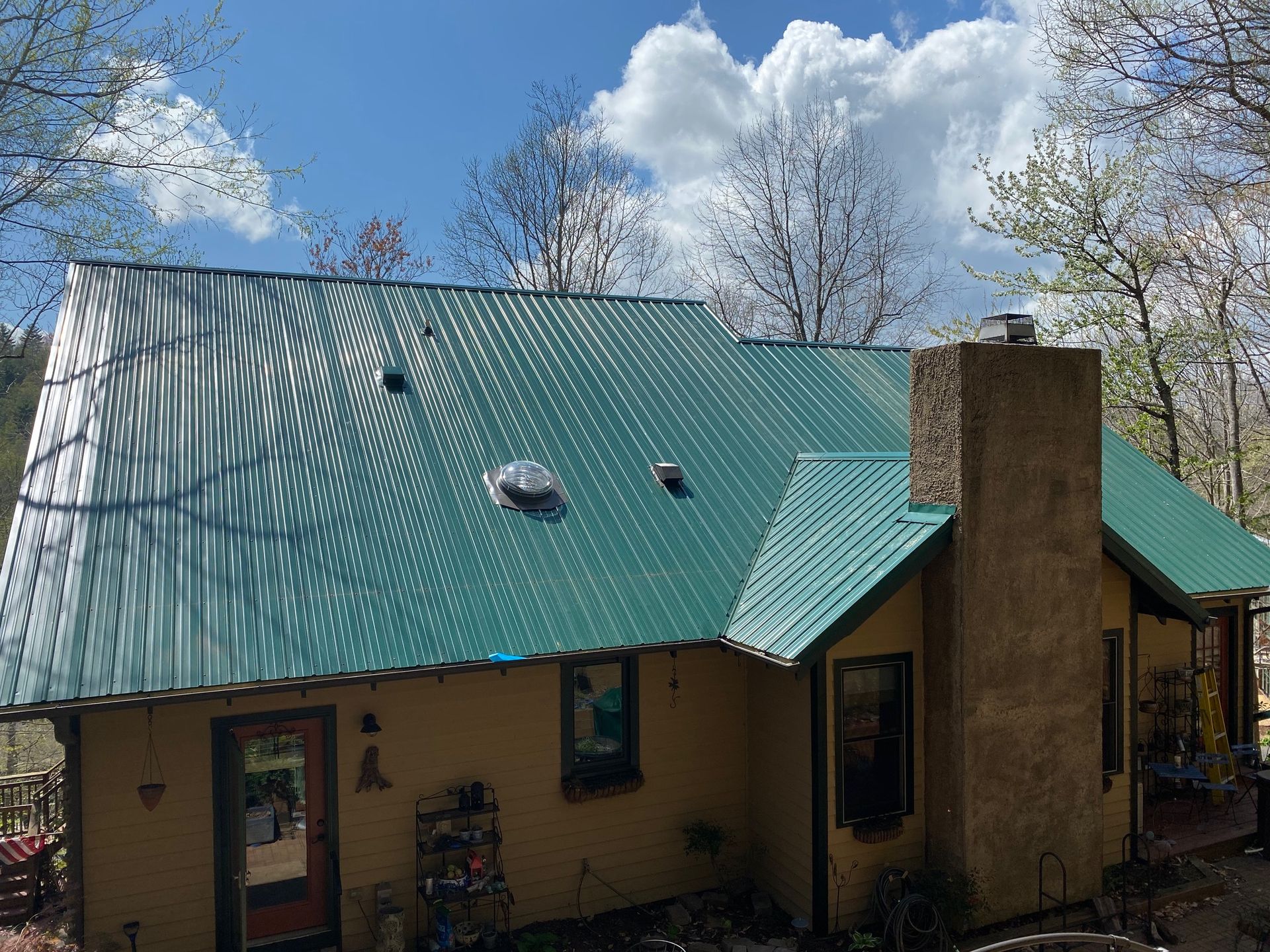 Metal roofing installation in Asheville, NC