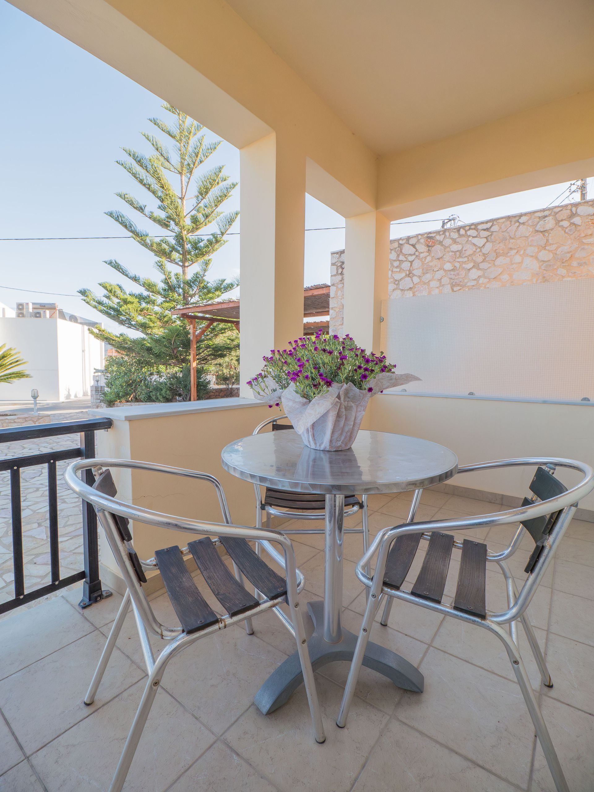 Whitewashed buildings overlooking a blue sea in Santorini, Greece.