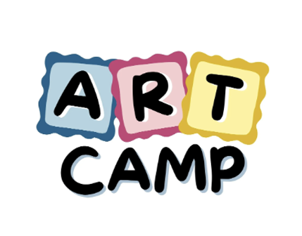 A logo for the summer art academy art camp