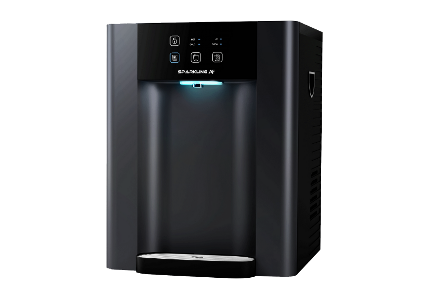 SPARKLING AF
Wow! The Sparkling AF 
    Sparkling Water 
    Tower & Countertop Models
    Cold and Hot Water
    Touch Panel
    Leak Detection in Countertop
    UV Sterilization
    Filtration