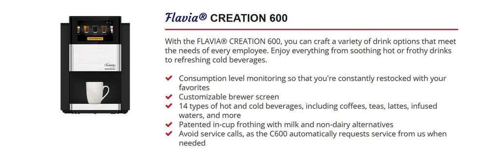 Flavia Creation 600 Coffee Machine