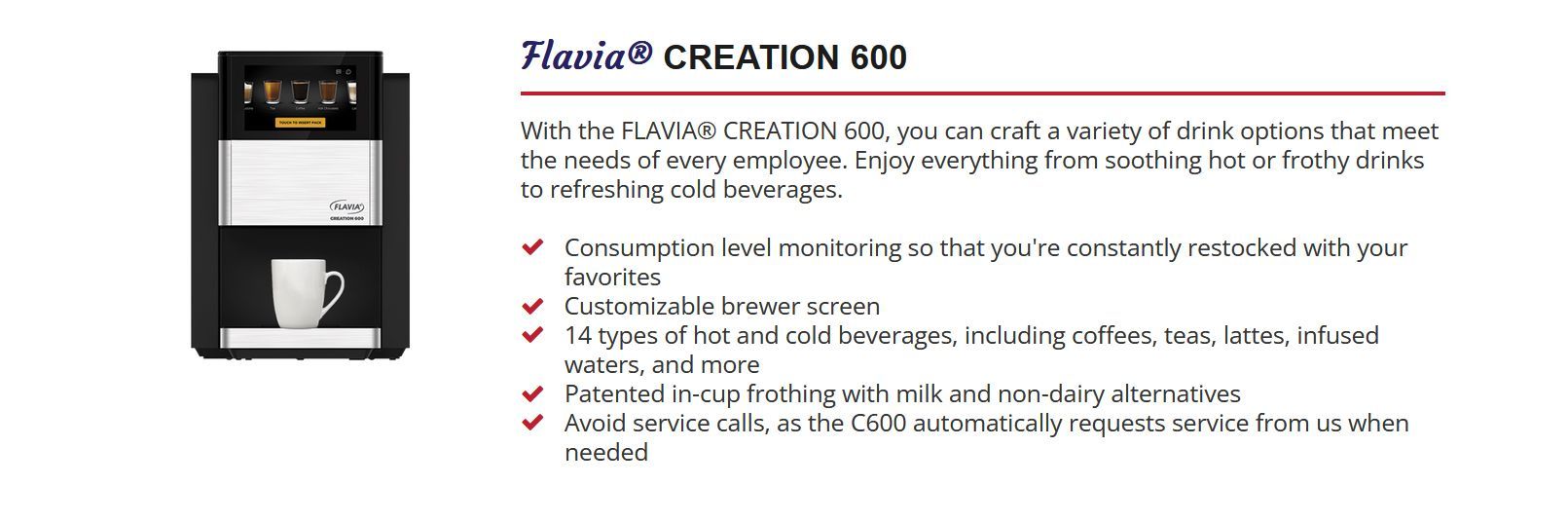 Flavia Creation 600 Coffee Machine