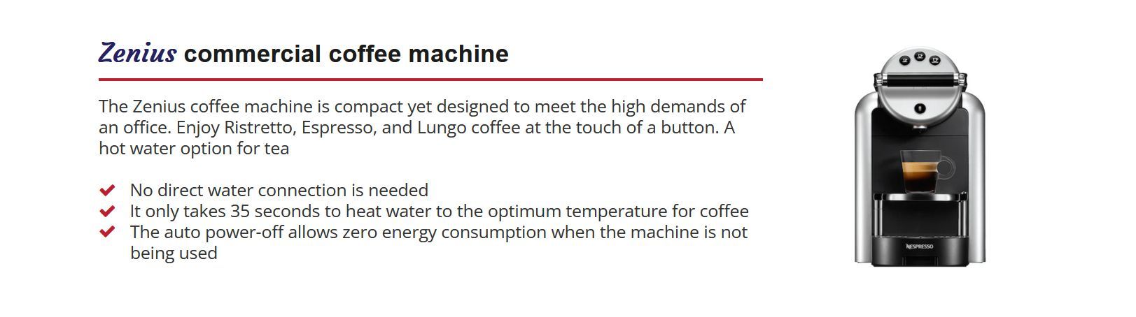 Zenius Commercial Coffee Machine