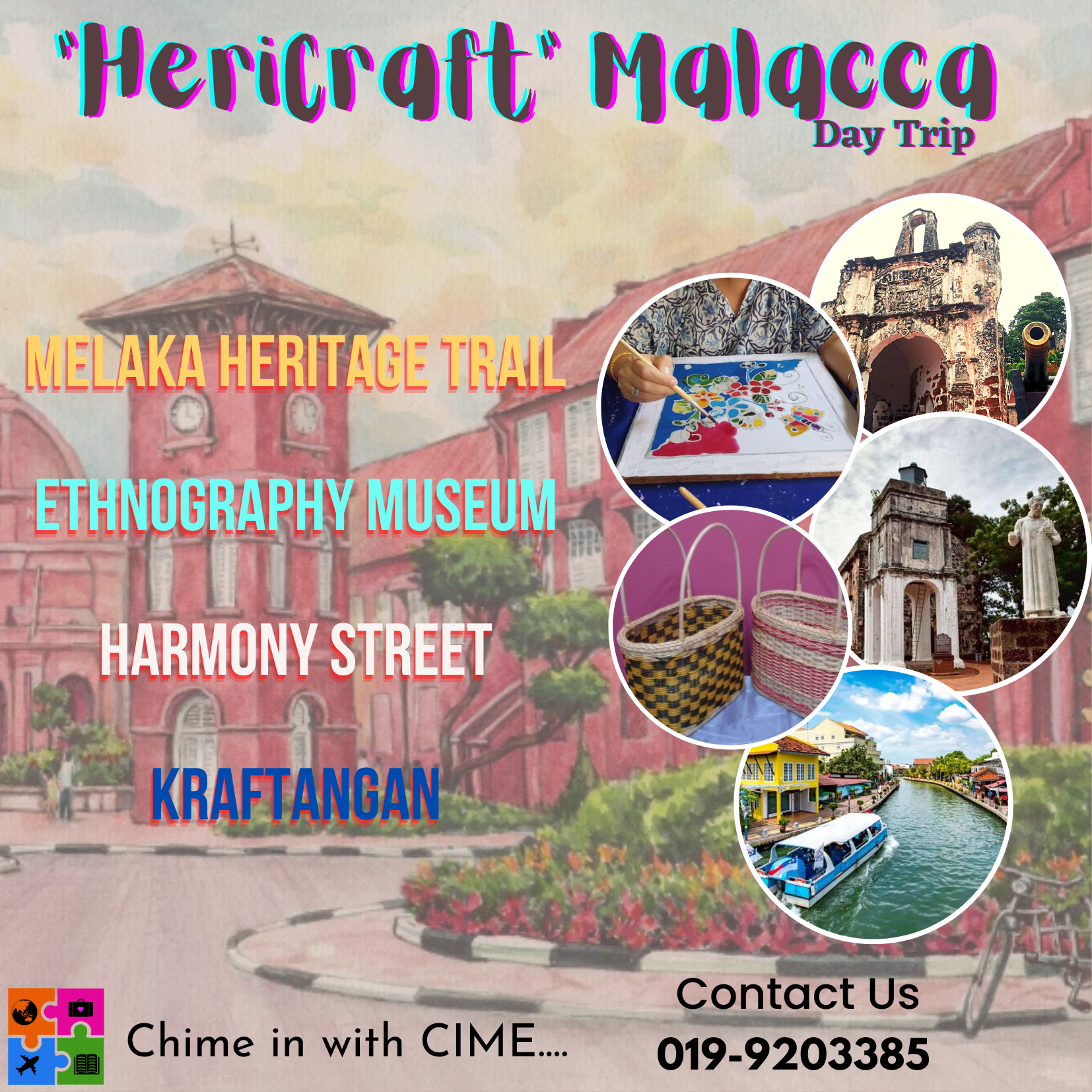 Melaka Heritage Trail, batik painting, honey