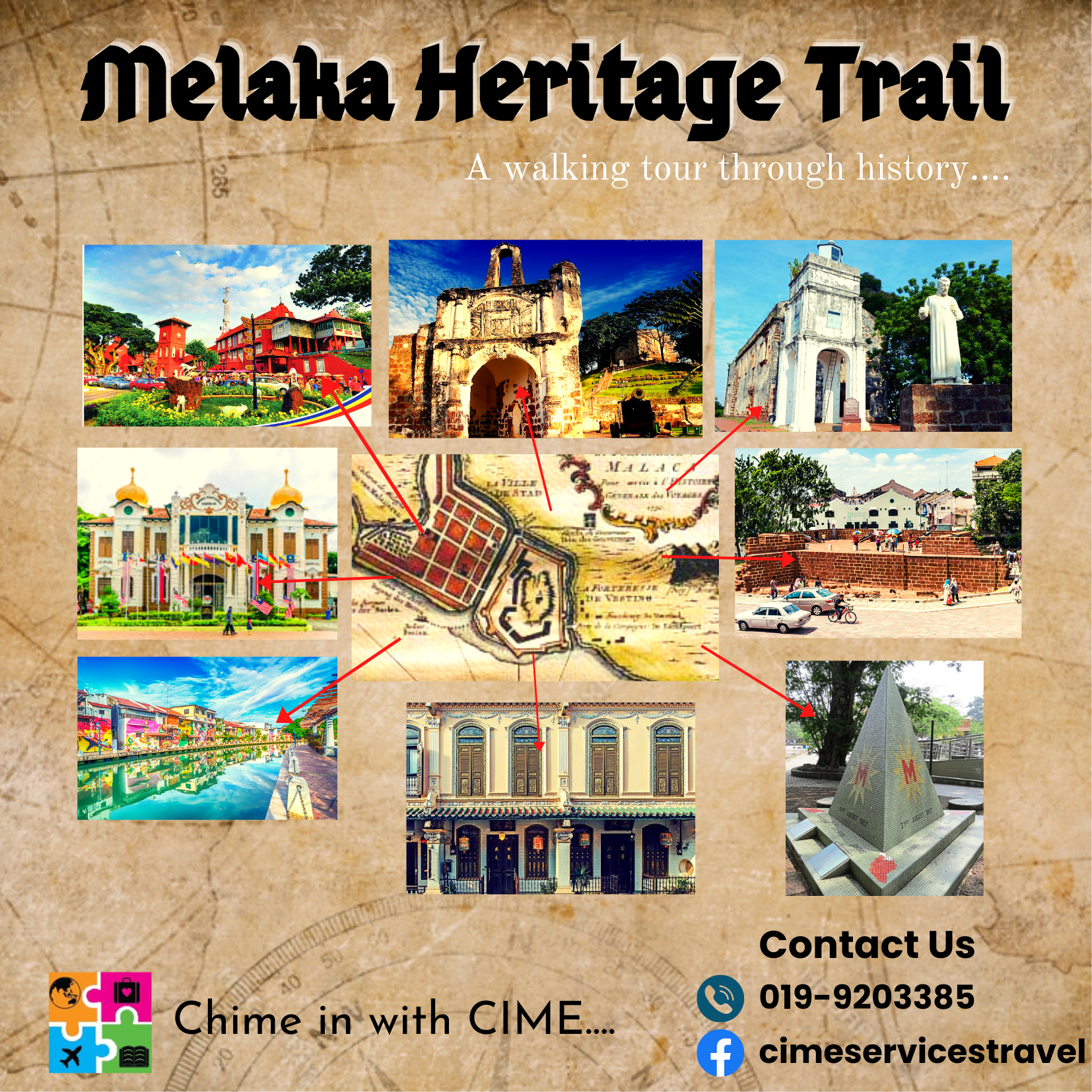 Melaka Heritage Trail, Malacca walking tour