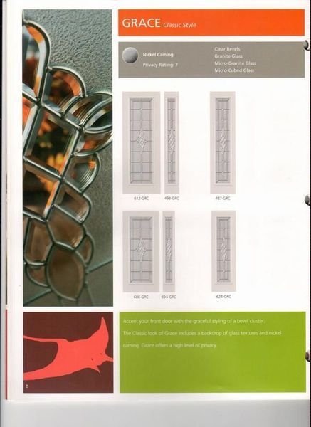 A brochure for grace shows different types of doors.