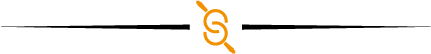 A black and gold swirl is between two lines on a white background.