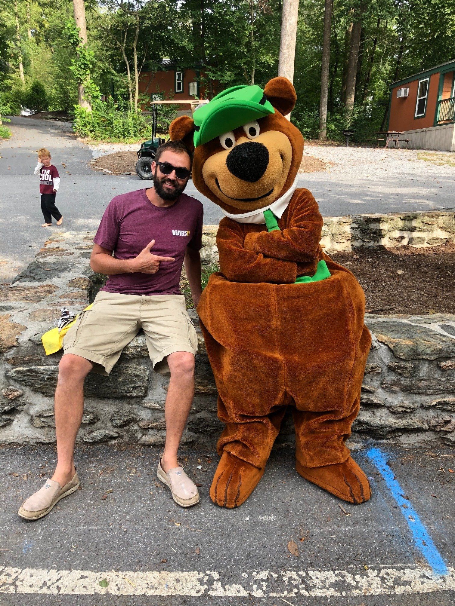 Steve and Yogi Bear
