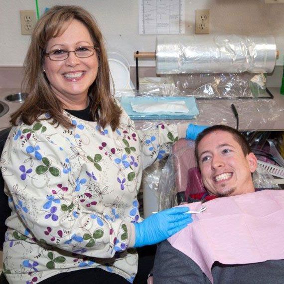 Dental Hygienist and Patient — Elk Grove, CA — Couch Kelly P DDS