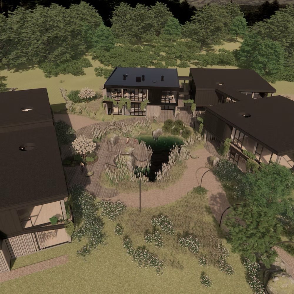 Image abstraite de paysage et de soleil, dans des tons de gris.