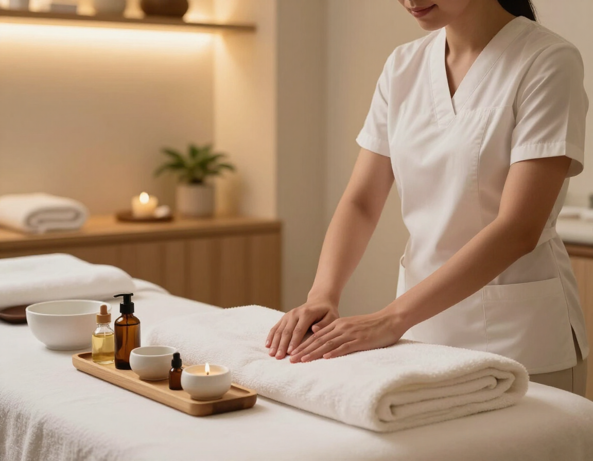 Preparación de una experiencia de spa