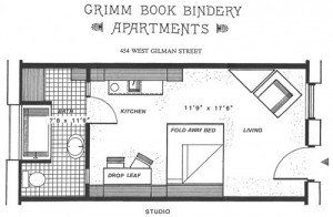 454 W. Gilman St. – The Grimm Book Bindery floorplan