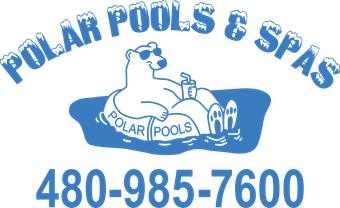 A polar pools and spas residential and commercial logo