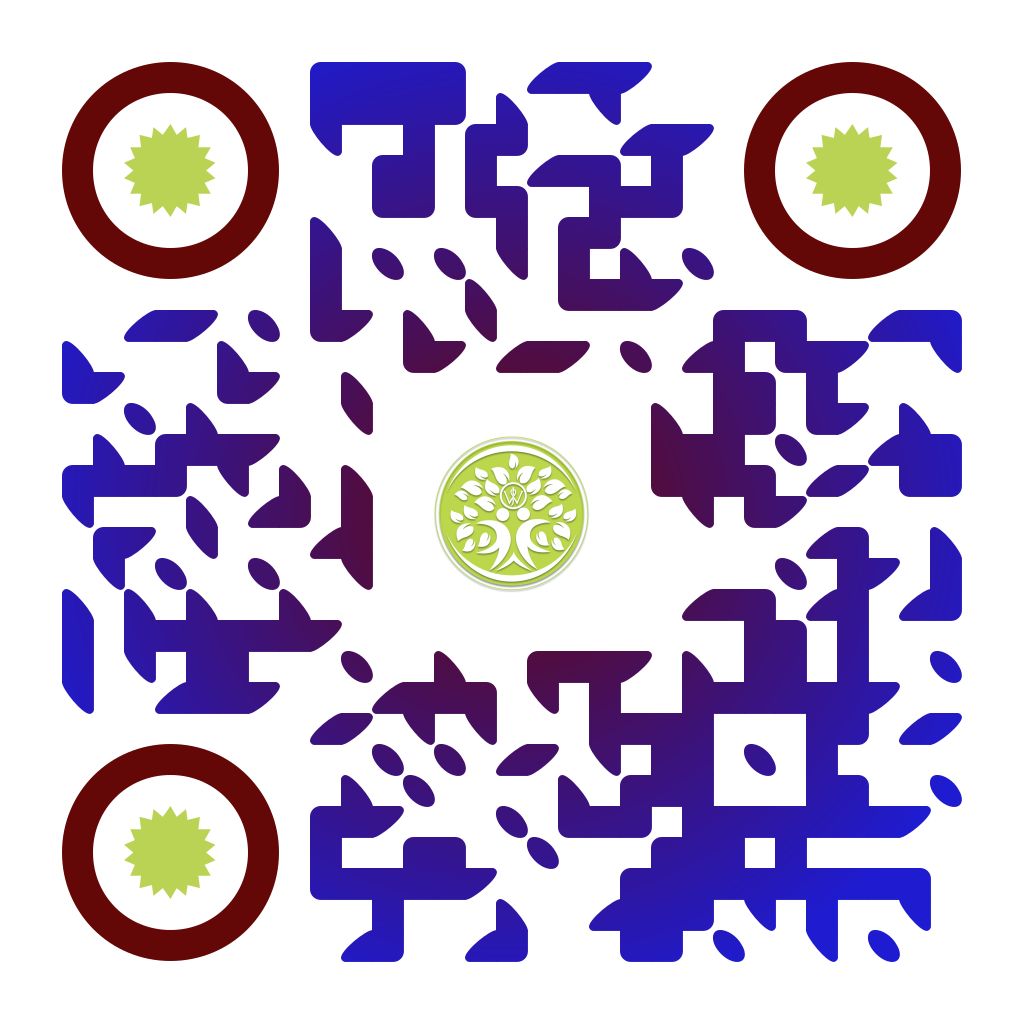 It looks like a qr code with a tree in the middle.