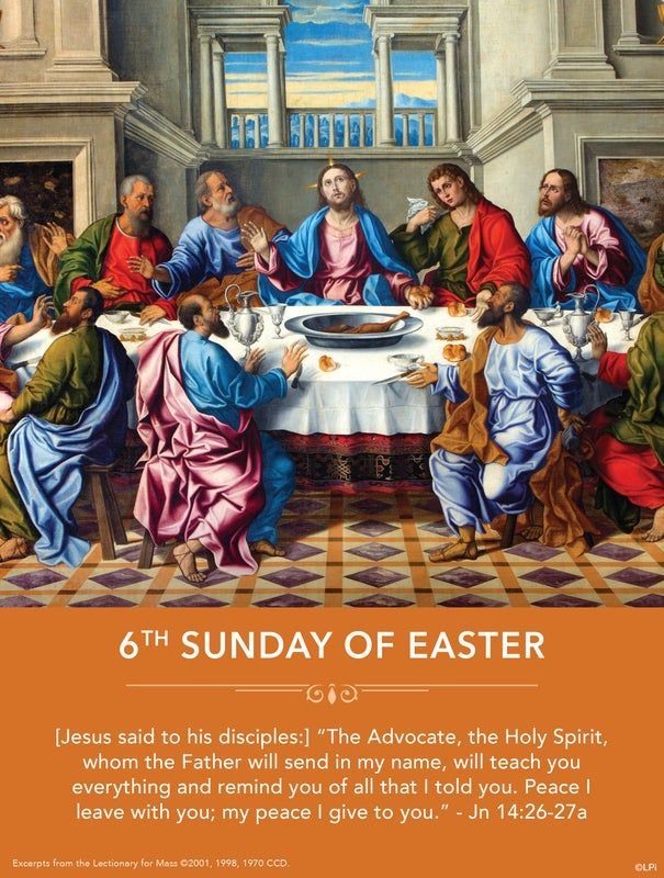 A bulletin cover for the 6th Sunday of Easter.