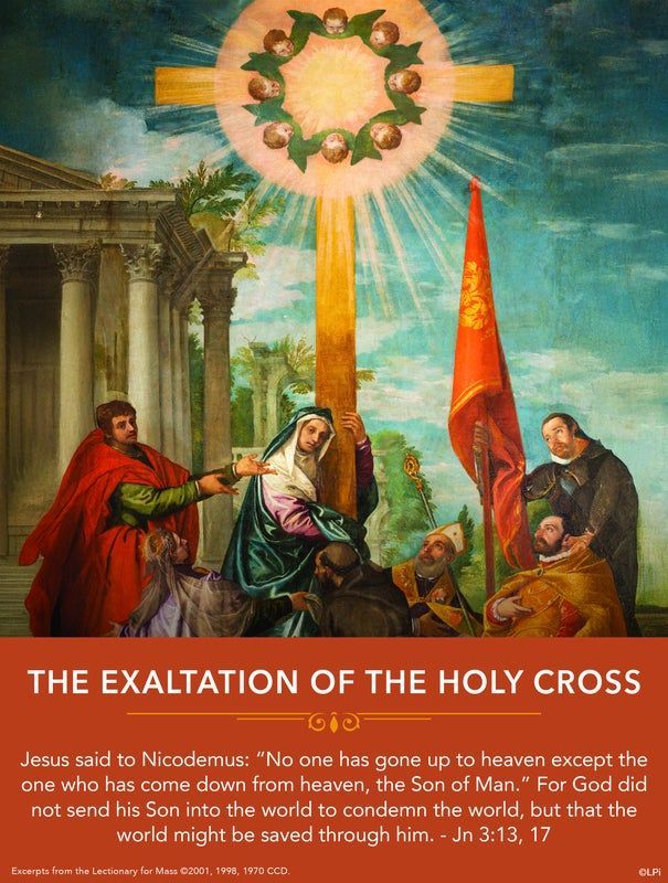 A bulletin cover for the Exaltation of the Holy Cross