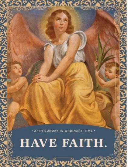 Catholic bulletin cover that says