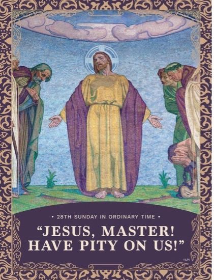 Catholic bulletin cover that says