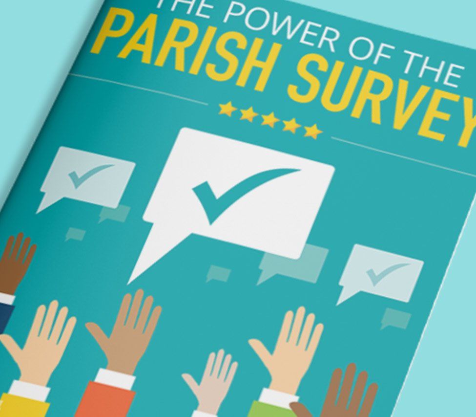 A blue cover with the title The Power of the Parish Survey.