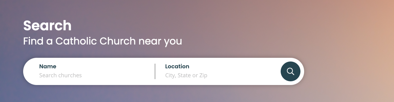 A screenshot of a website that has an arrow pointing to the search box.