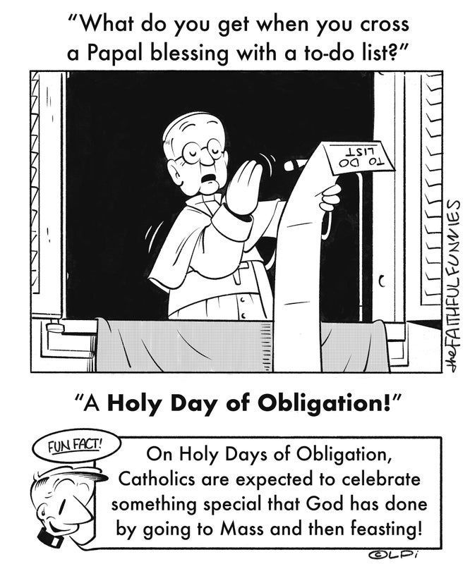 A black and white cartoon of a man holding a to-do list.