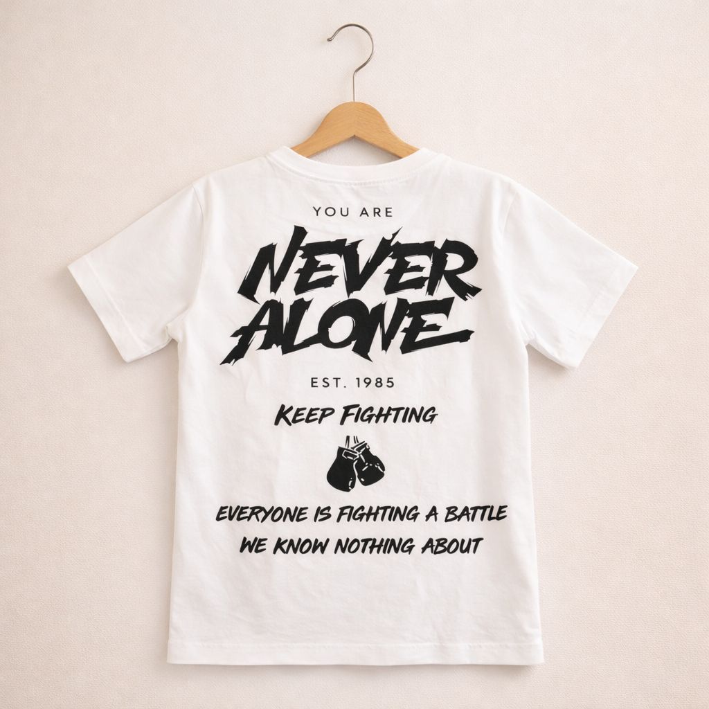 Never Alone – Keep Fighting Kinder T-Shirt