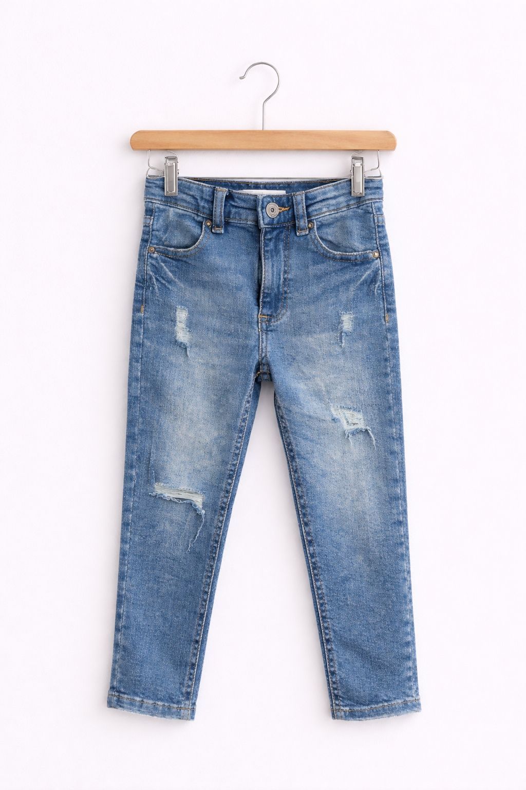 Kinder Jeans Blauw – Stoere Denim Broek met Stretch – Comfortabele Jongens Spijkerbroek