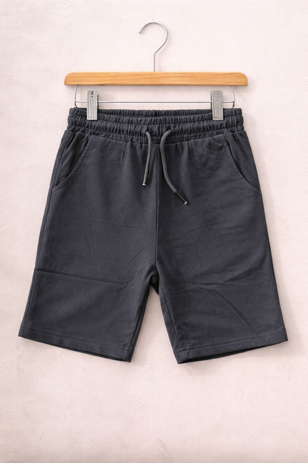 Kinder Short Zwart – Comfortabele Jogging Short met Elastische Taille – Sportieve Jongens Short