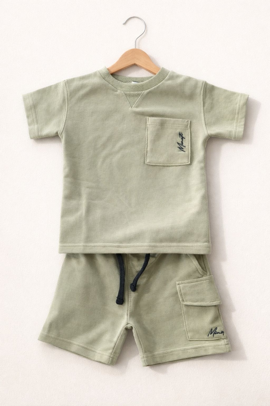 Kinder Zomer Set Groen – T-shirt en Short Set – Comfortabele Jongens Outfit